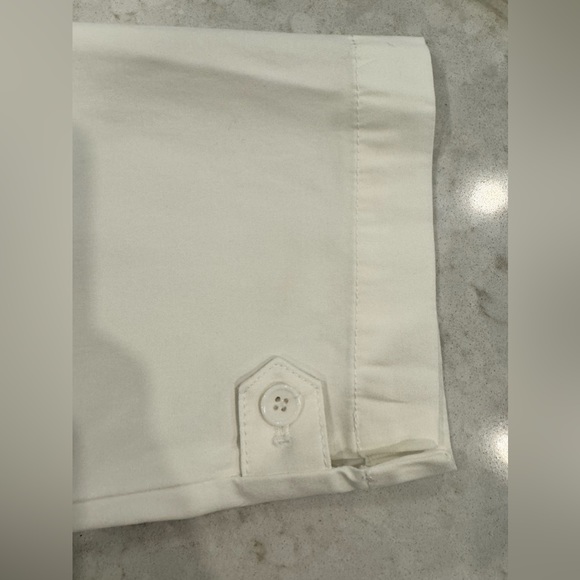 Talbots Perfect Crop Pant Curvy Fit White Size 12P - Picture 8 of 10